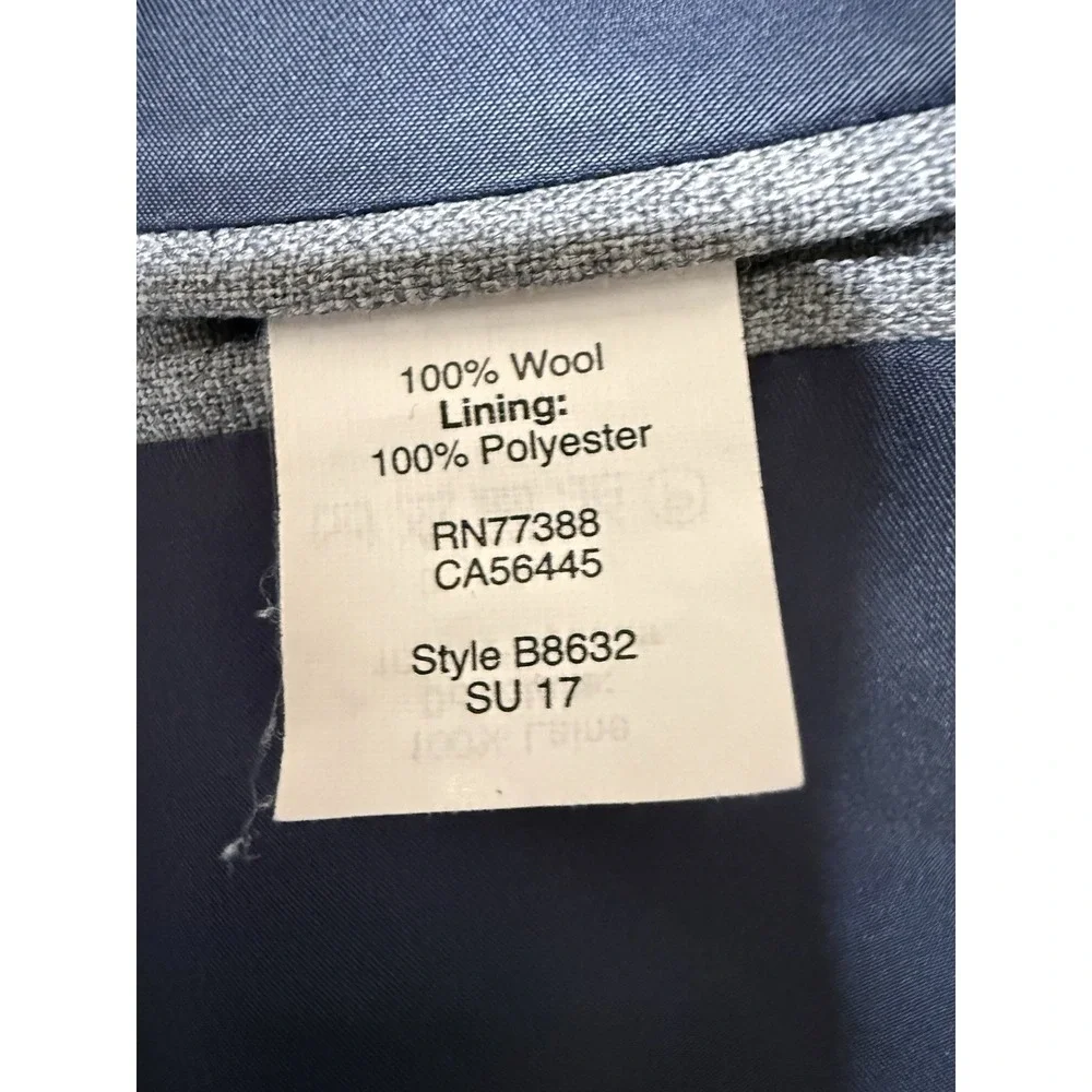 J. Crew Voyager Thompson Sport Coat Blazer Men 40L Gray Wool Wedding Guest